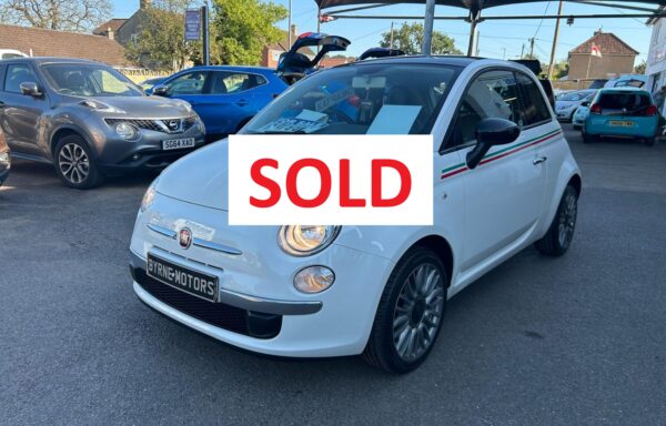2014 64 Fiat 500 1.2 Cult 3dr, White, 28175 miles