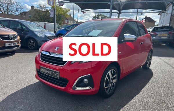 2015 15 Peugeot 108 1.2 Top Allure 3dr, Red, 78,300 Miles