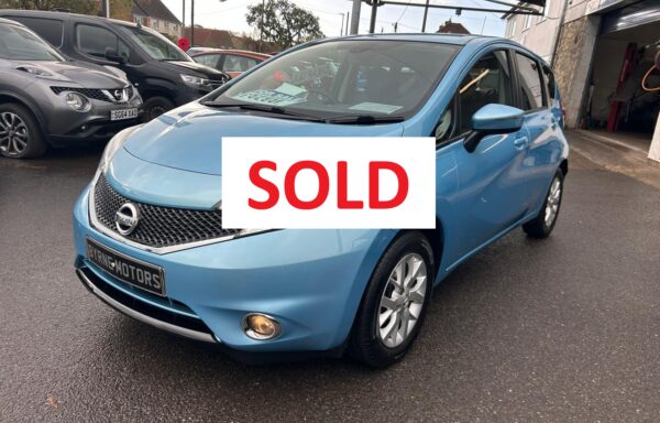 2016 16 Nissan Note 1.2 Acenta Premium 5dr, Met Blue, 59,700 Miles